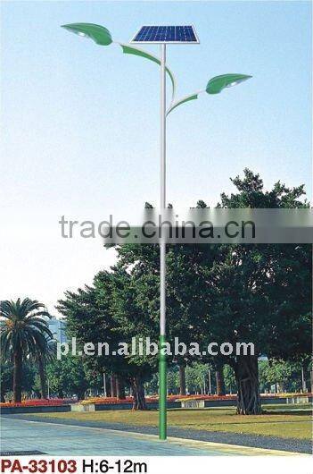 LED street solar lamp with double head /single head (manufacturer)