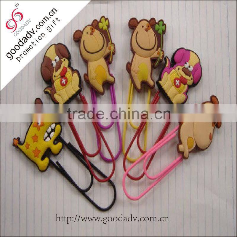 Colorful advertising pop novelty plastic funny any size paper clip
