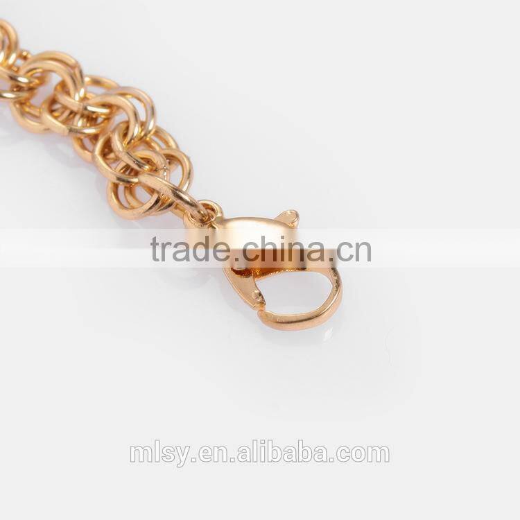 Beautiful women Chain copper Color Pearl ornament aluminum chains Brightness F1-80037
