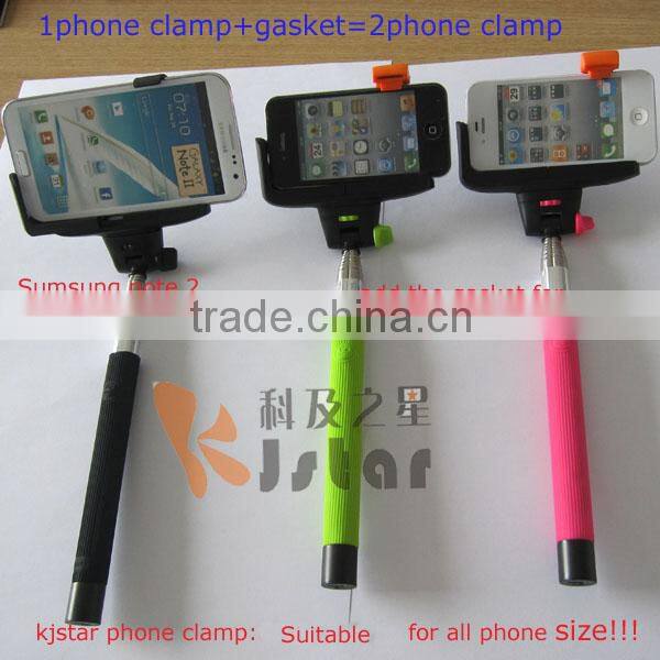 2014 camera accessory kjstar wireless shutter monopod for iphone with excellent quality