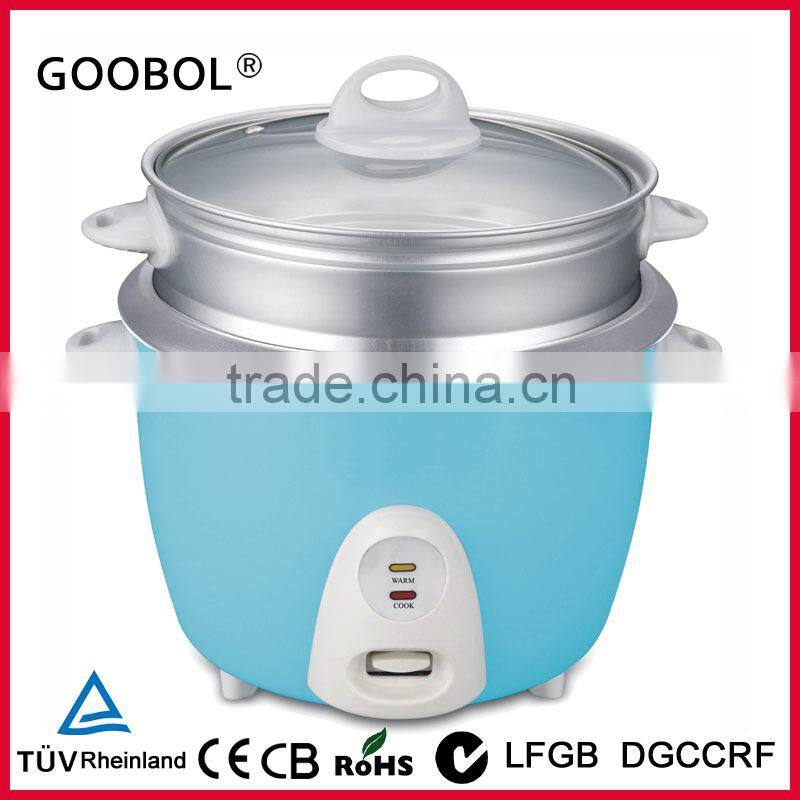 1.8L Drum Rice Cooker & outer steamer with Automatic Rice Cooking & Keeps Warm