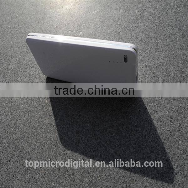 March power bank 3 in 1 power bank 4000mAh Extra-Slim Plated metal middle frame