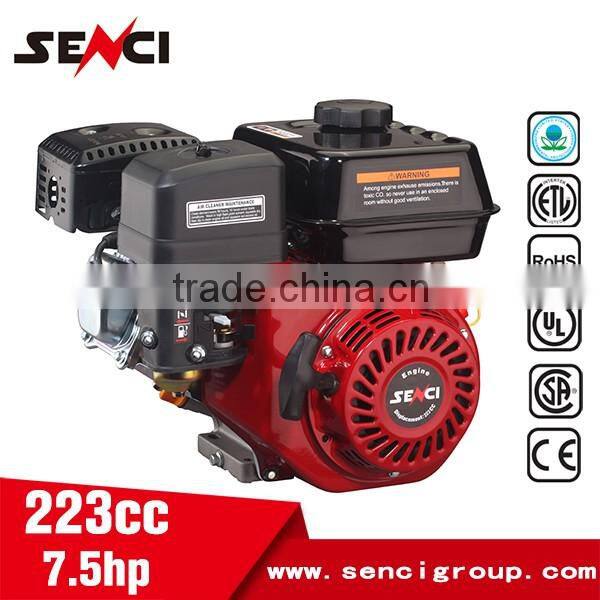 Electric Start Small Petrol gasoline Engine 7.5Hp engine driven water pump with optional shaft