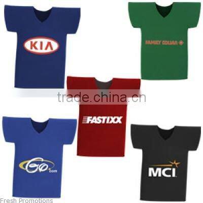 Hot selling neoprene shirt bottle cooler, neoprene bottle holder, bottle cooler jacket