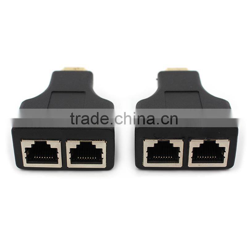 30 Meters Distance HDMI Extender Over Two Cat5/5e/6 Cable no need power