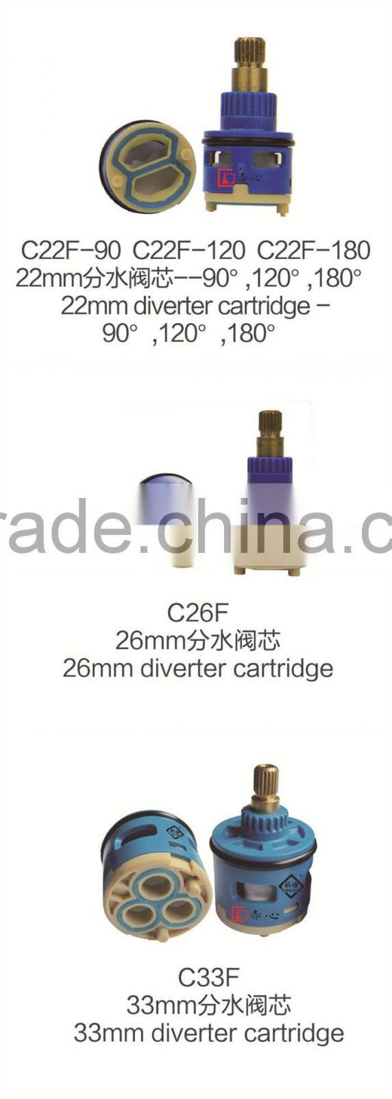 4faucet ceramic cartridge 4 way diverter for shower / faucet