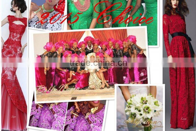 2016 Top sale Fashion Heavy high quality African Lace Fabric Swiss Voile Lace