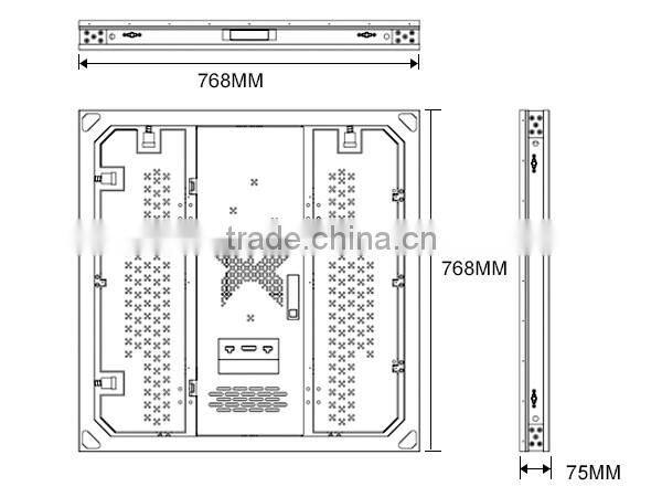 Giant indoor LED display screen P3 RGB