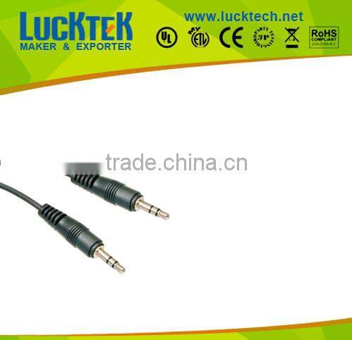 Audio/vedio cable,3.5mm Male TO 3.5mm male stereo cable, high qulity