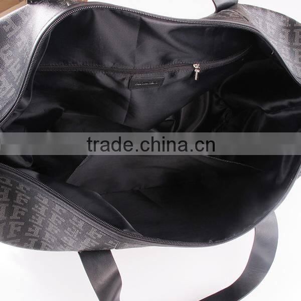 Travel Bag Set Printed PU and Genuine Leather Handmade Bags