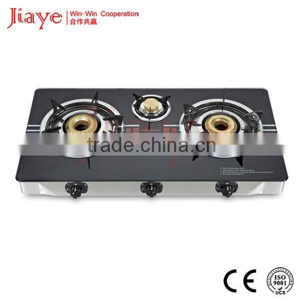 portable table three burner battery stove for cooking JY-TG3006