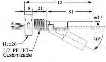 Stainless steel mini float ball level switch