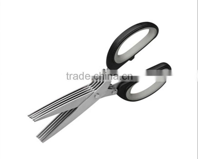 7-3/4 inches Herb Scissors - Stylish kitchen shear with multipurpose gadgets with 5 Multi blades