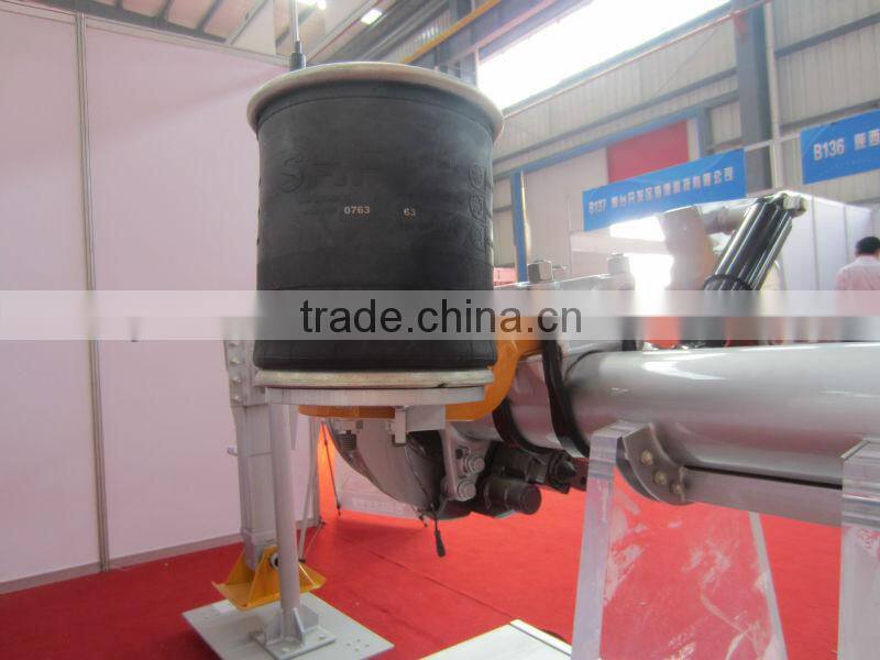 Semi trailer air bag suspension