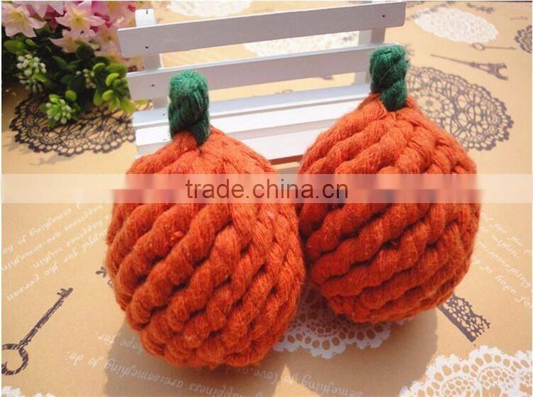 Orange shape rope pet toy imported from china