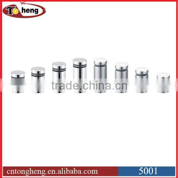 Stainless Steel Glass Fixing Point Standoff with flat top or counter sunk screw
