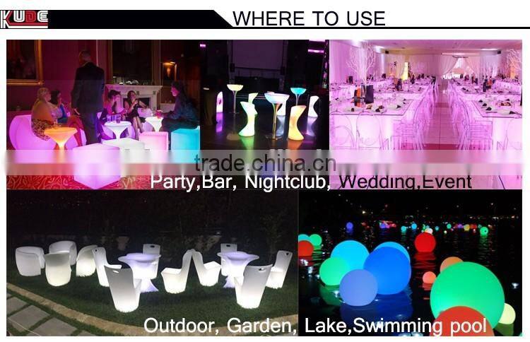 2016 new illuminated circle combied bar counter with LED light up