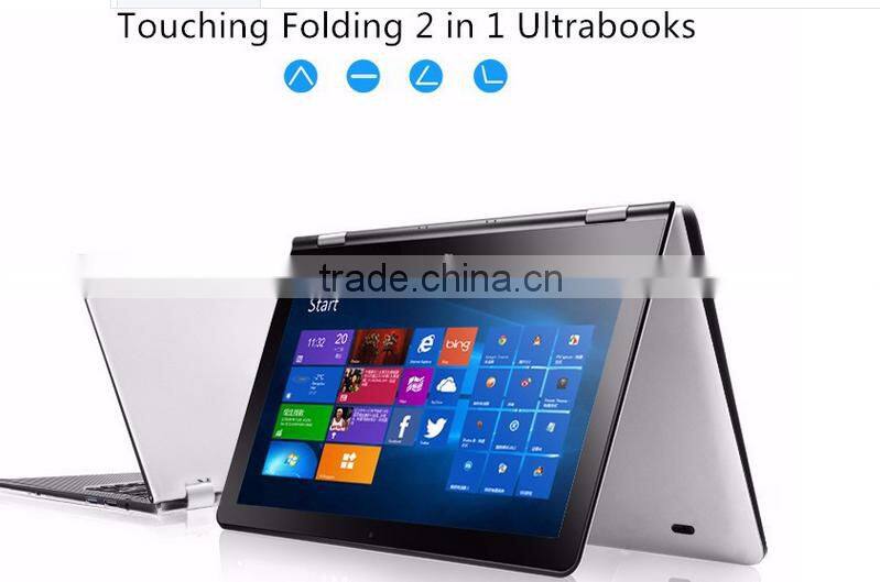 11.6inch capacitive touch screen laptop notebook PC computer with intel Z8300(Quad-Core) with 3G/4G GPS with 360 degree rotating