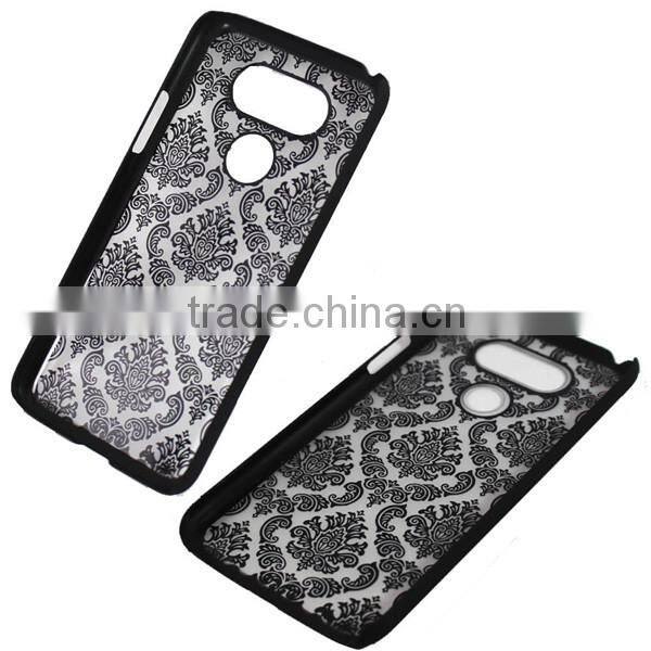C&T Damask Design Ultra Slim Clear Hard Back Case Cover for LG G5