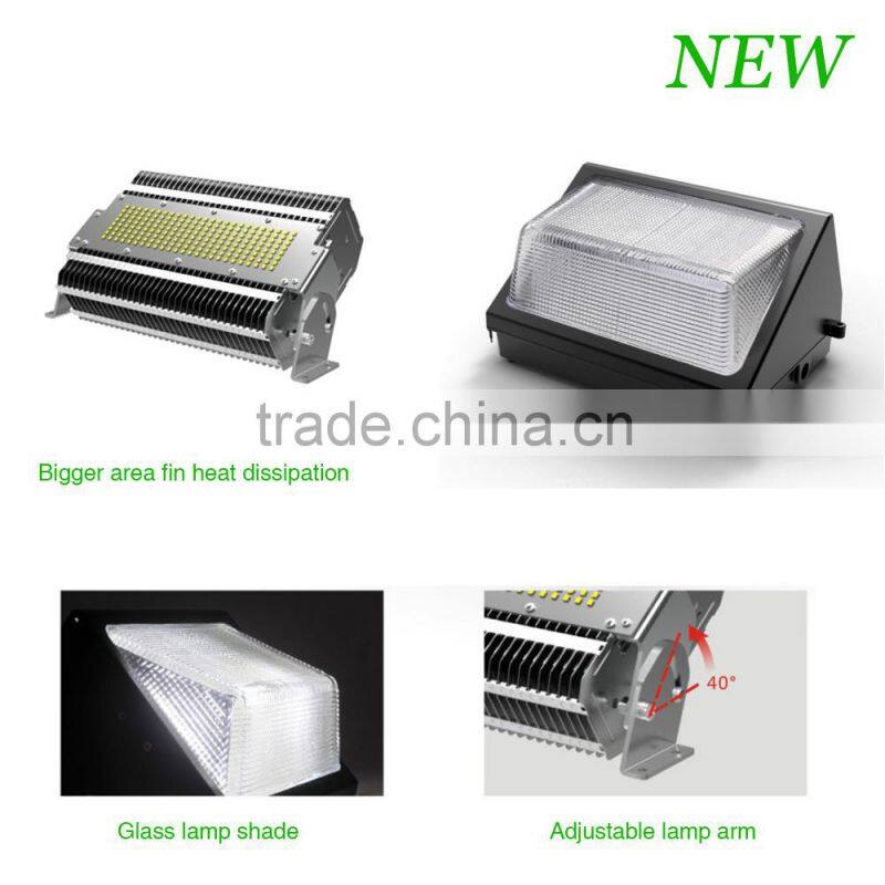 led outdoor wall light 60w wall mount led light ul dlc certification led wall pack light