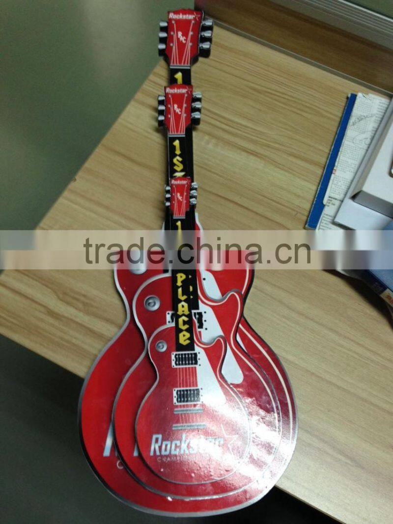 Acrylic guitar body trophy