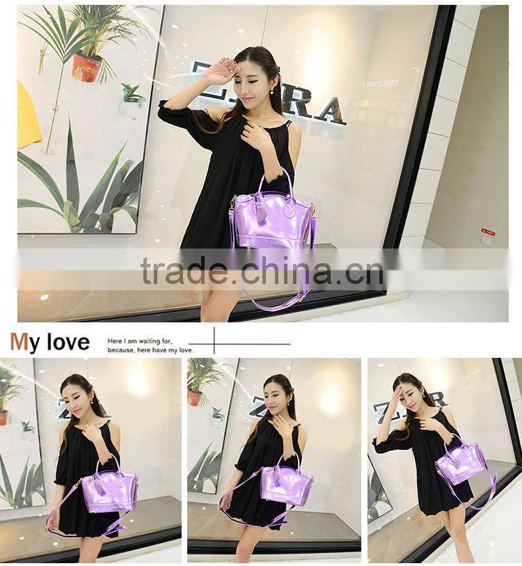 purple and silver shell bag Fashion sweet solid woman bag elegant totes shoulder bags for women lady dating messenger bags