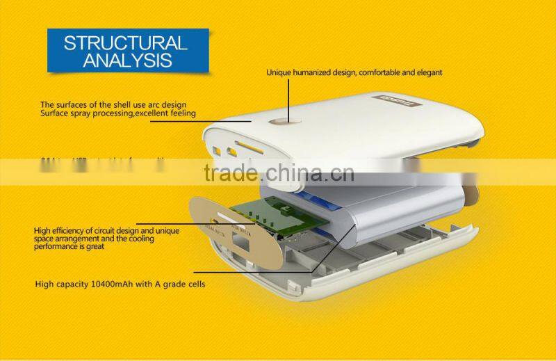 2015 NEW design customized gift power bank QC2.0 charger USB mobile power charger