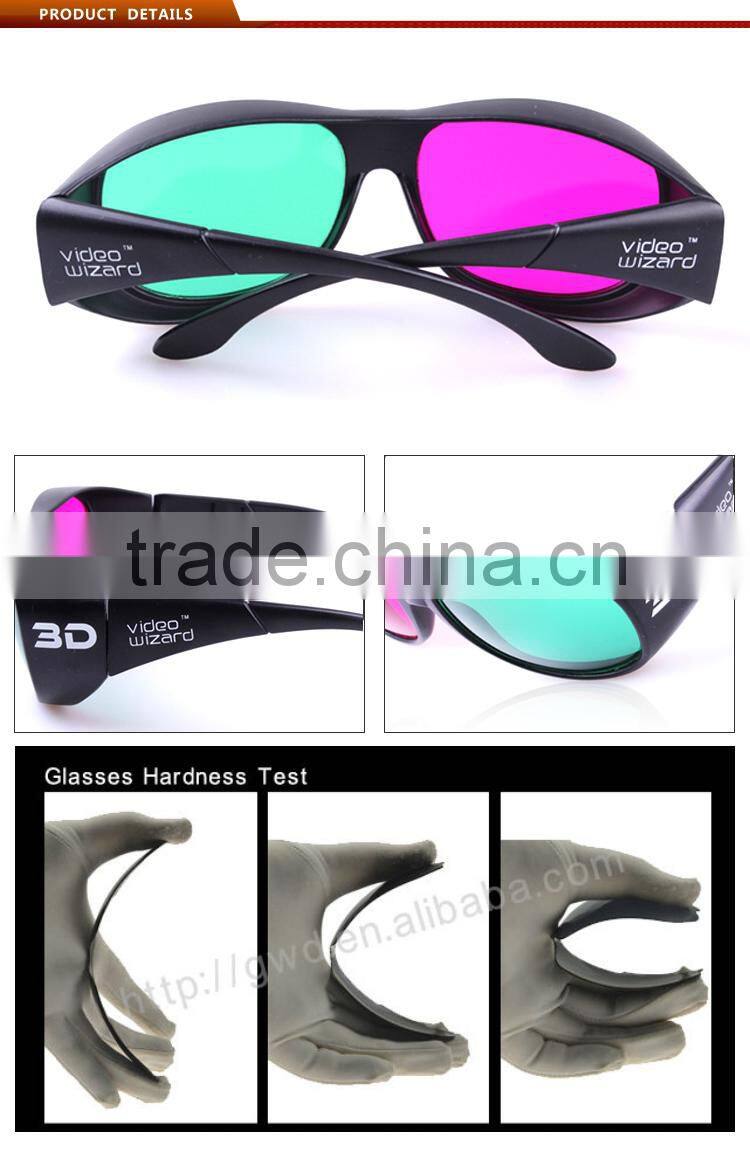 Plastic Virtual Reality recycling 3D glasses with 3d feelling