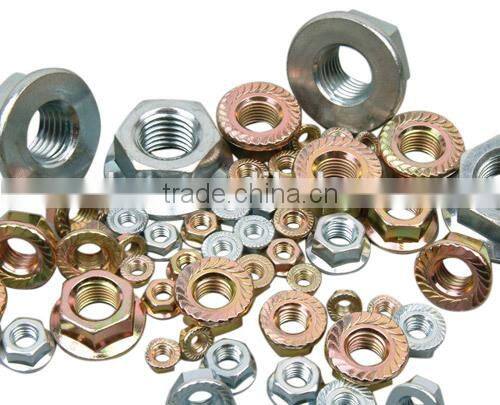 DIN6923 Flange Nut Hexagon nuts with serrated flange ISO metric coarse pitch thread