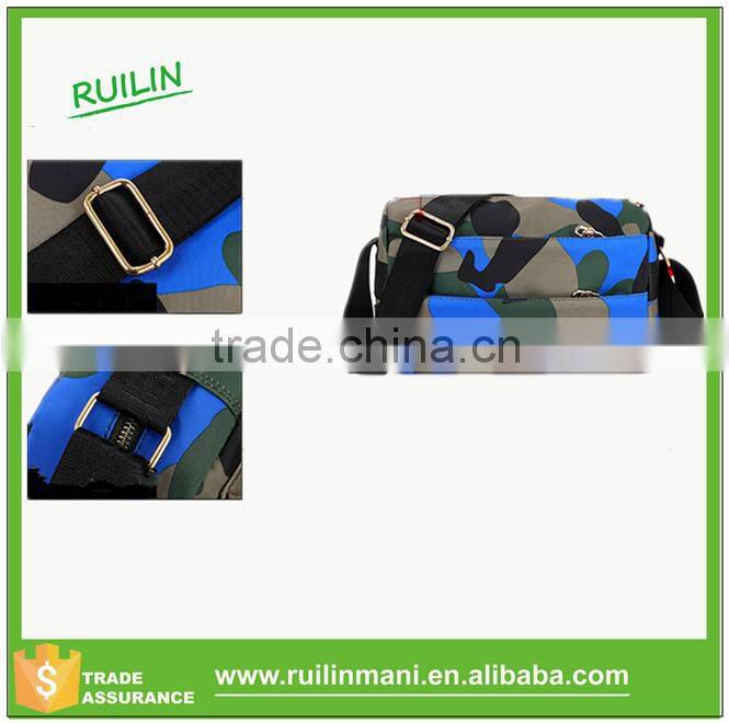 Camouflage Cotton Canvas Messenger Bag Men's Satchel Messenger Bag With strong Straps