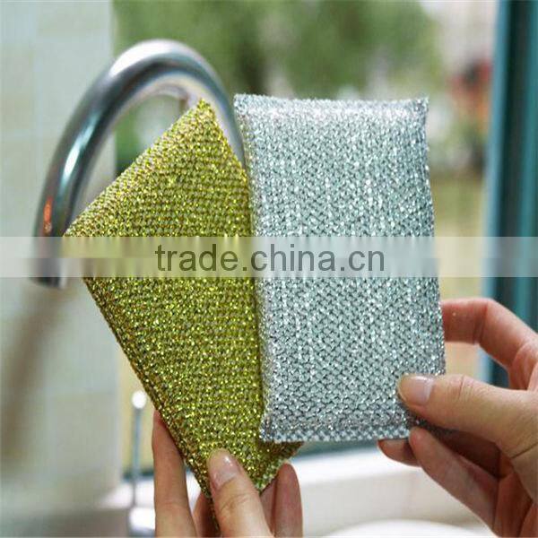 Colorful House kictchen using cleaning sponge scouring pad