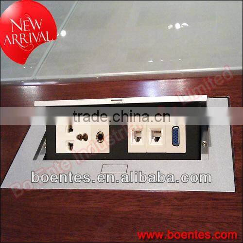 Cheap Price Desktop Pop Up Socket Box with connected wires/Pop Up Outlet