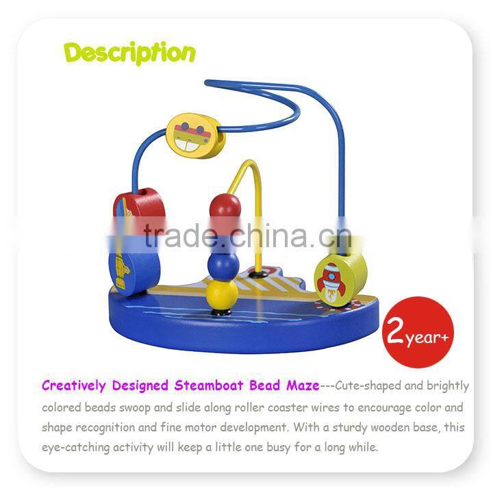 Wooden Bead Maze Color Wooden Preschool Toy Educational Toy