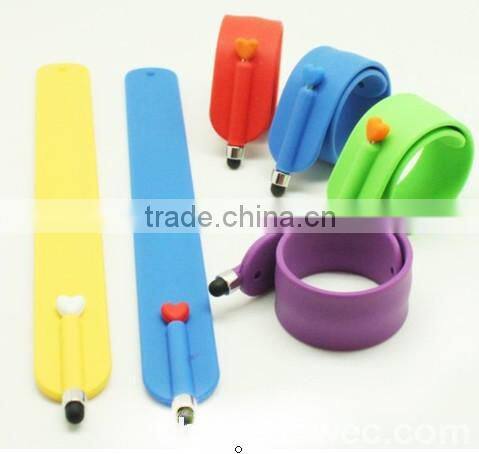 Wholesale Silicone Touch Screen Pen for Mobile Phone, Phone Touch Pen Wristband