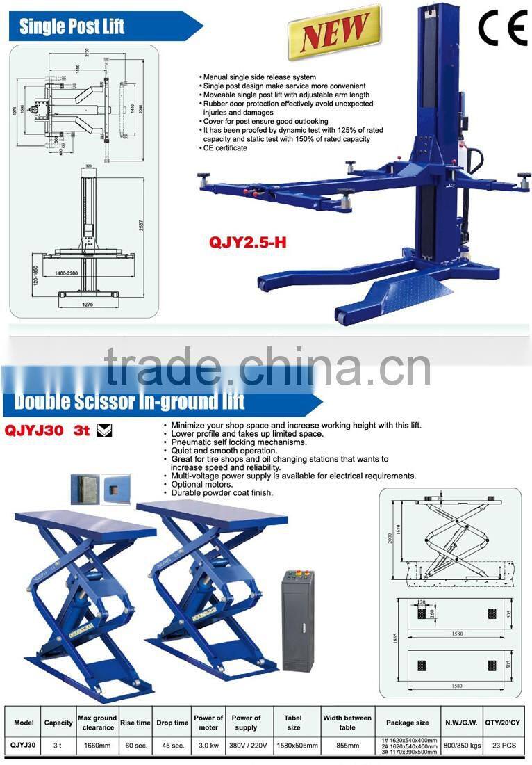 3.5T Low profile scissor car list