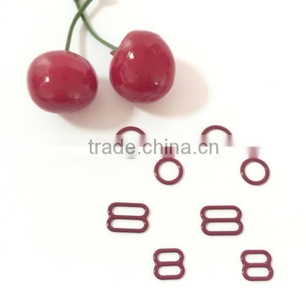 Wholesale underwear accessory woman lady young girl bra accessory in China nylon bra shoulder straps adjuster buckle ring slider