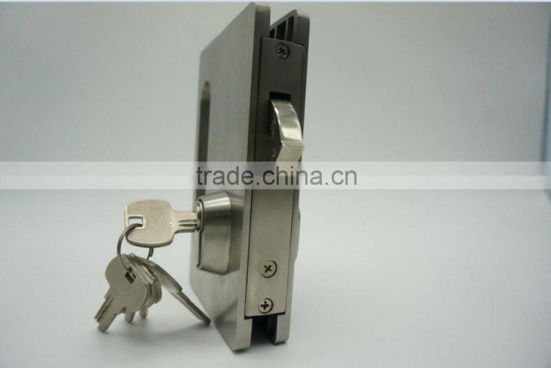 MP11A-S Hot sale high quality frameless sliding door lock for office glass