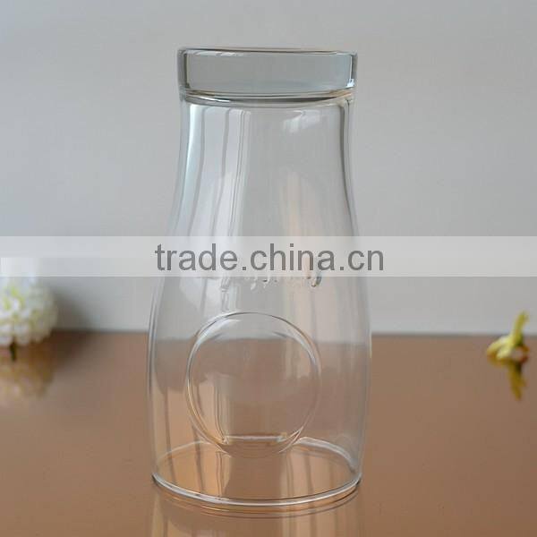 Beer glass with emboss logo and printing