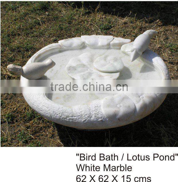 Garden Decorative Granite Stone Carving Birdbath For Garden Decoration
