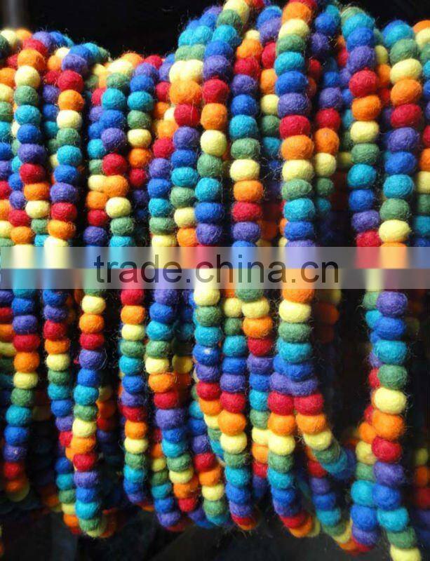 Felt Ball Necklace