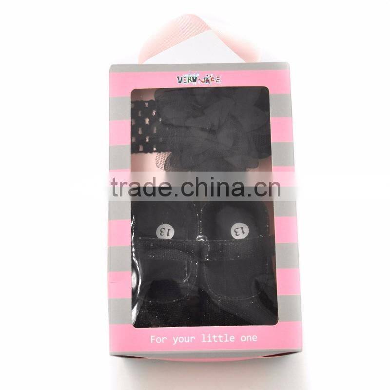 2016 christening shoes for baby girl Wholesale boutique summer baby shoes cheap baby shoes matching headband