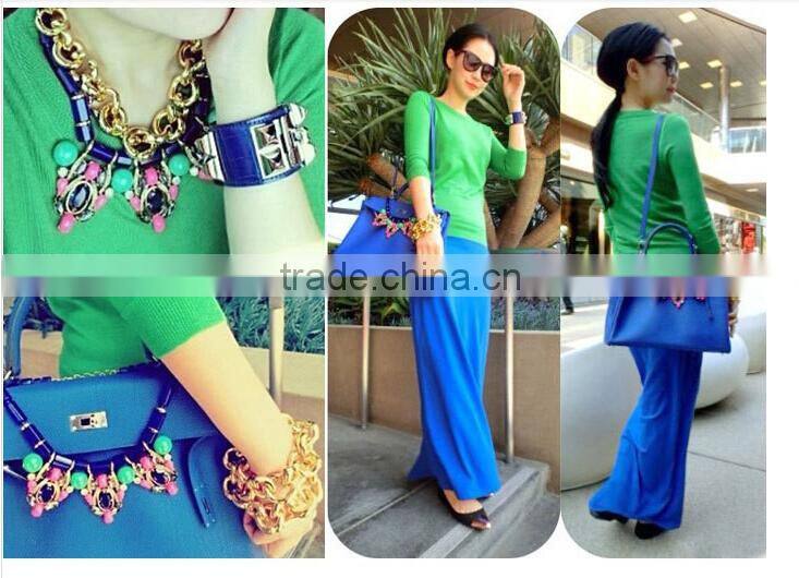 Top Quality Luxury Flower Shourouk Pendant Statement Necklace Women Necklaces & Pendants Fashion Necklaces for Women 2014