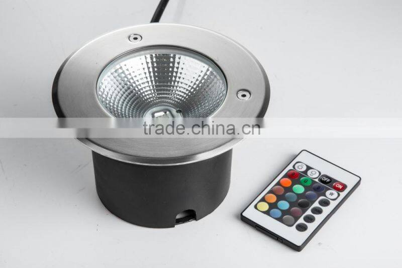 Shenzhen retrofit IP65 rgb color changing , white color Dimmable 30w COB LED inground light