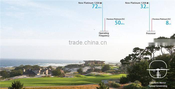 Hobbywing RC Aircraft System Platinum 120A V4 Brushless ESC Excellent Motor Speed Governing