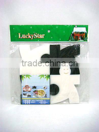 4pcs Black and White Combined Coaster For One Dollar Item, kitchenware