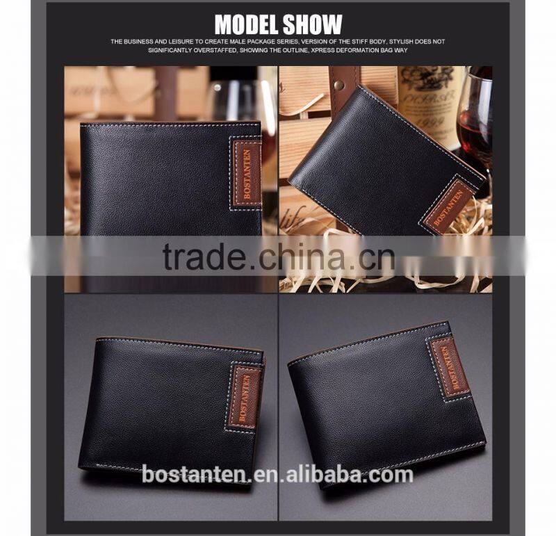 genuine leather fashion trends men wallet purses china wholesale