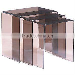 Alec /coloerd Clear Acrylic Nesting End Tables