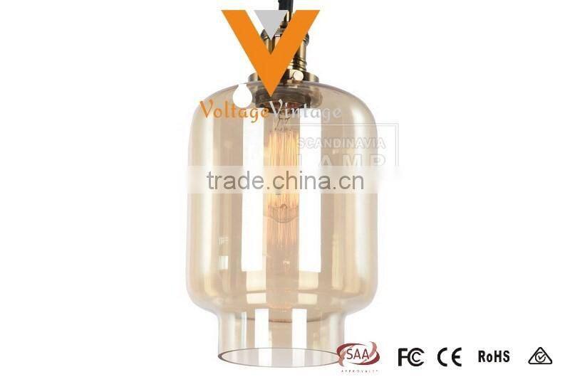 Manufacturer's Ken Industrial Pendant Lamp Hand Blown Track Light Vintage Glass Hanging Lamp Chinese Lantern Ceiling Light