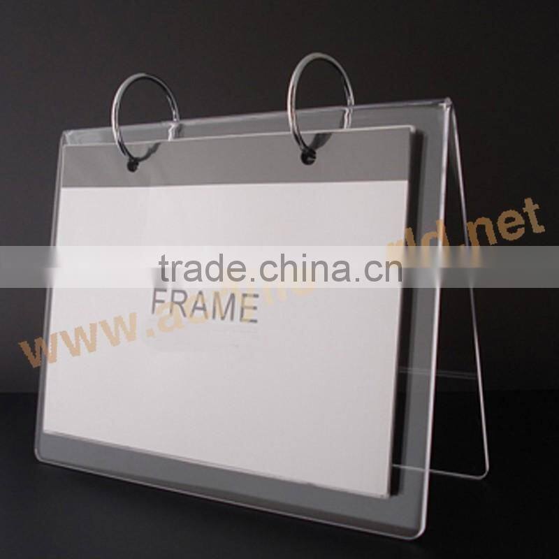 Acrylic Flip Chart / calendar /chart Holder