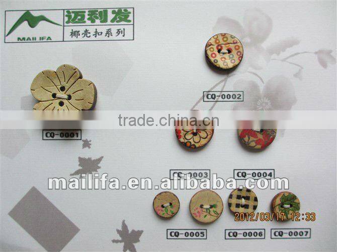 Coconut shell Button/coconut shell home decor/coconut shell decoration